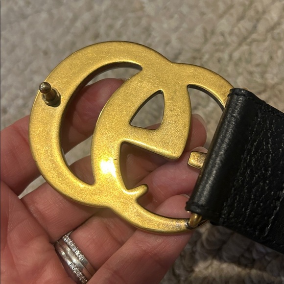 Gucci Black Leather Belt/Authentic - Picture 7 of 10